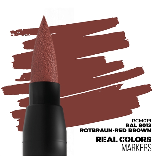 AK-RCM019 Patination Marker, Red-brown, RAL 8012
